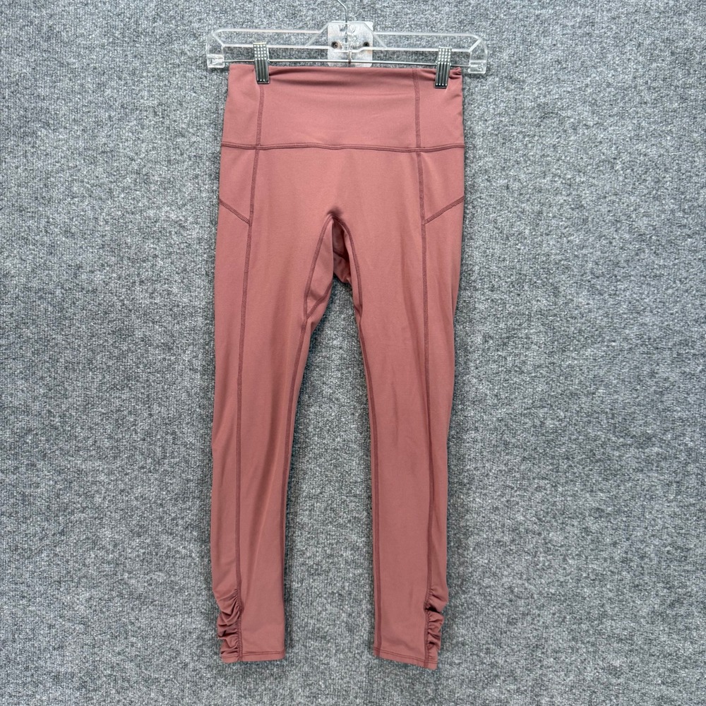 Free People Movement Leggings Womens XS Rose Ruched High Rise Yoga Workout